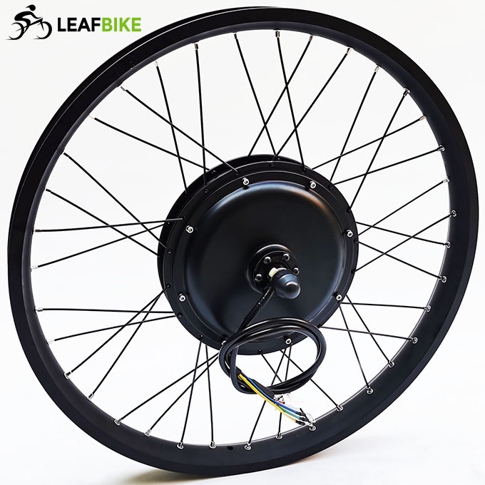 Wide rim 26 inch 48V 52V 1500W rear hub motor wheel