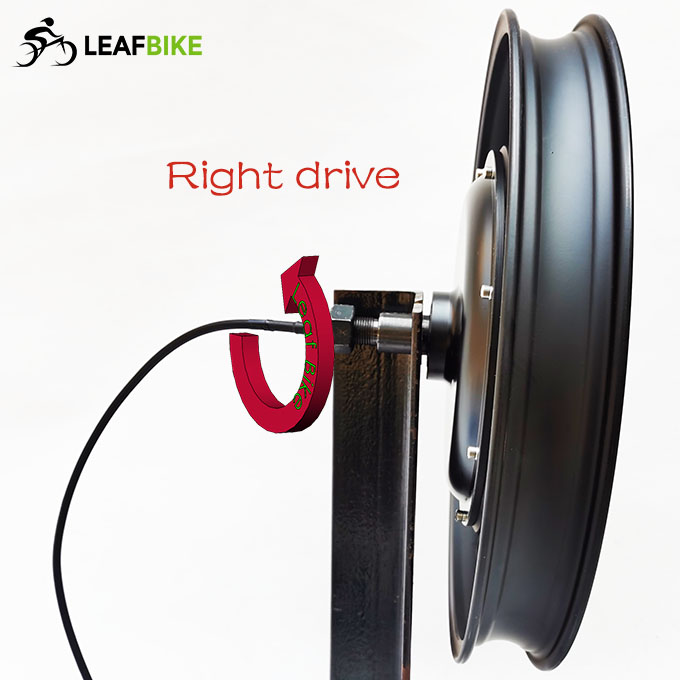 Single Shaft 18 inch 48V 52V 1000W electric hub motor kit
