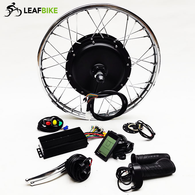 17 inch 48V 52V 2000W rear electric motorcycle motor kit