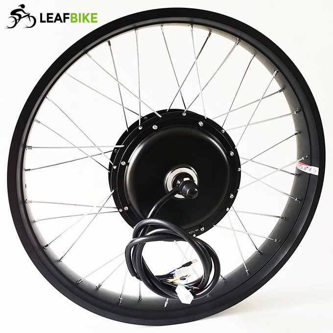 26 inch 48V 52V 2000W front fat bike motor wheel