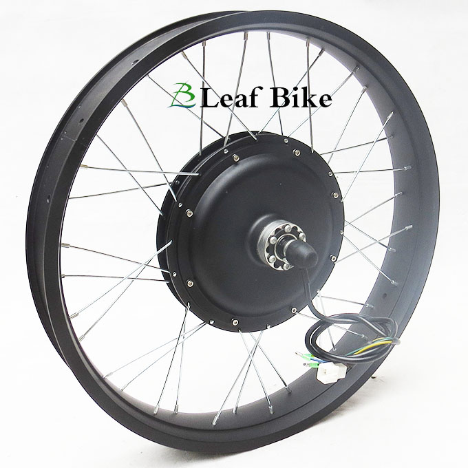 24 inch 48V 52V 1000W rear beach snow fat bike motor wheel
