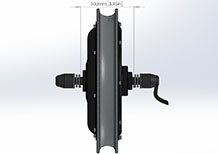 14 inch front hub motor drawing