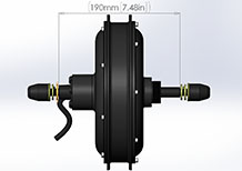190mm 2000w electric motorcycle motor 190mm 2000w electric motorcycle motor