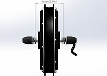 front electric hub motor drawing