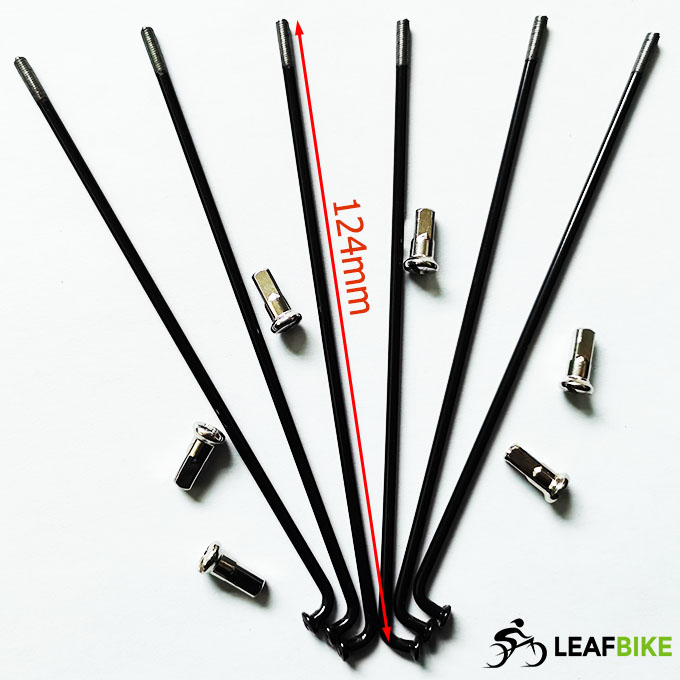 124mm length black color spokes