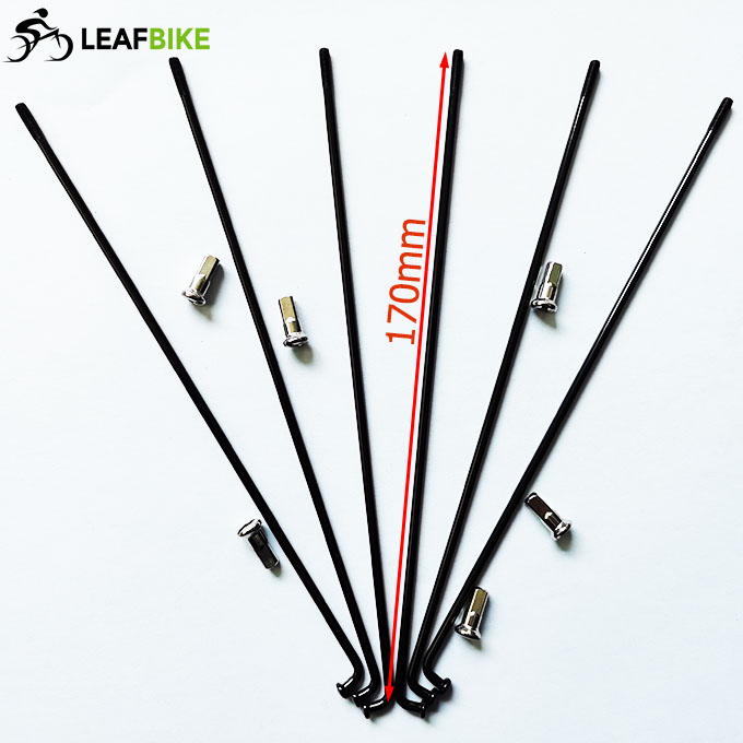 170mm length black color spokes