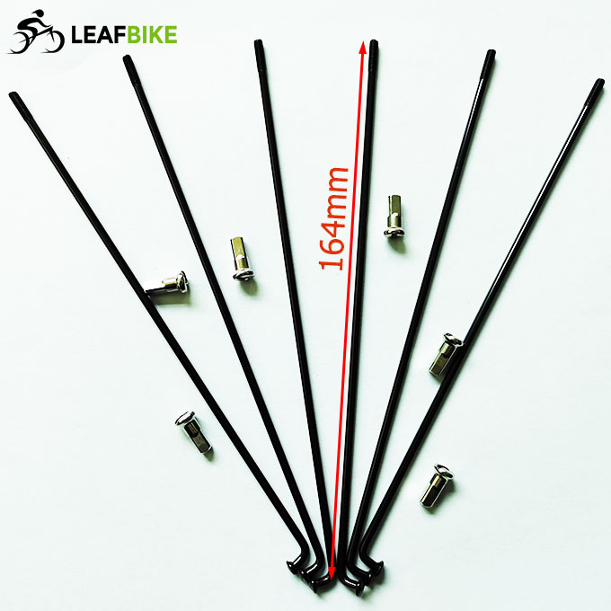 164mm length black color spokes