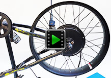 26 inch 48V 2000W 170mm dropout freewheel fat bike motor kit video 