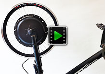 20 inch 48V 52V 1000W front hub motor electric bike conversion kit video