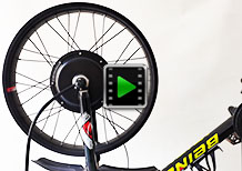 26 inch 60V 2500W front electric hub motor fat bike conversion kit video