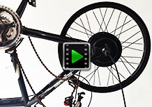 BMX 20 inch 36V 500W rear hub motor electric bike conversion kit video