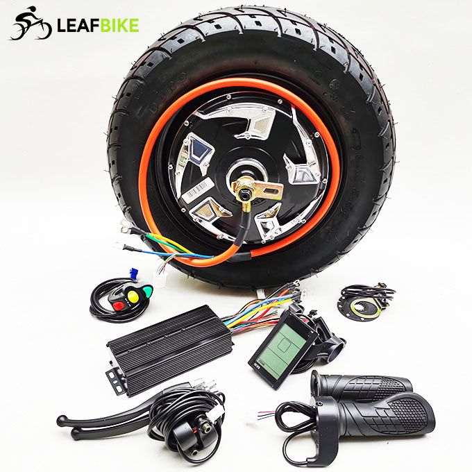 3.50 - 10 inch 48V 52V 2000W rear electric motorcycle motor kit