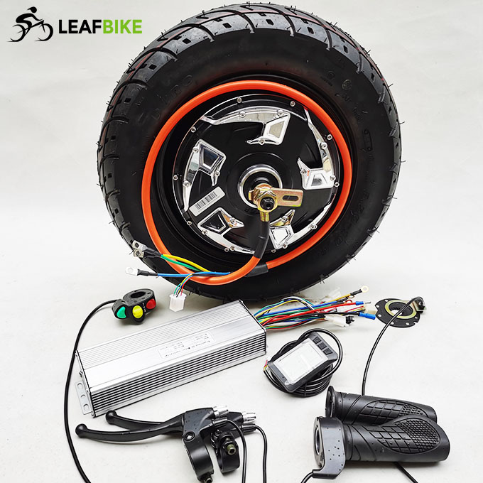 3.50 - 10 inch 72V 3500W rear electric motorcycle motor kit