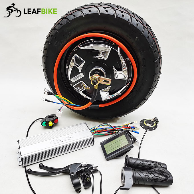 3.50 - 10 inch 60V 3000W rear electric motorcycle motor kit