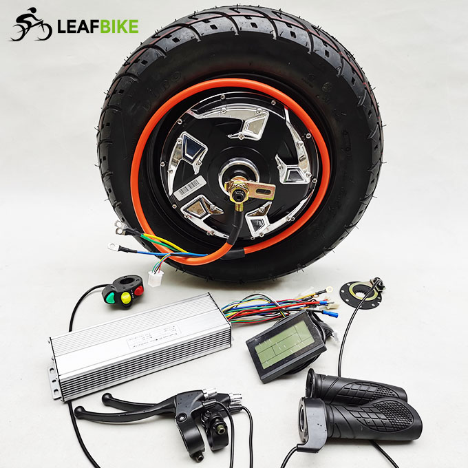 3.50 - 10 inch 60V 3000W rear electric motorcycle motor kit