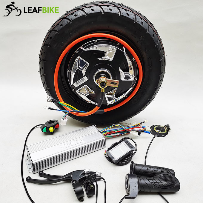 3.50 - 10 inch 72V 3500W rear electric motorcycle motor kit