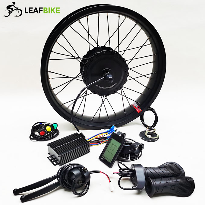 20 inch 36V 300W 500W 750W front beach snow fat bike hub motor conversion kit