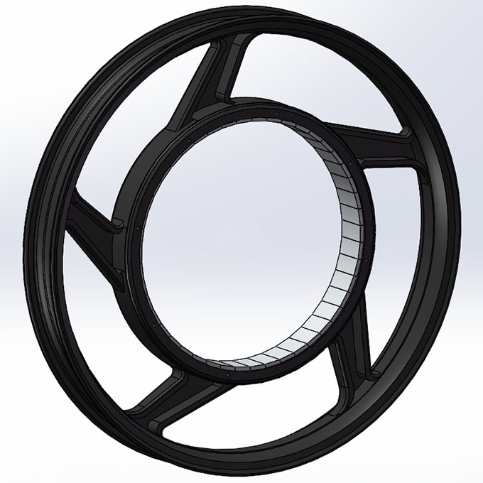 18 inch casted hub with magnet