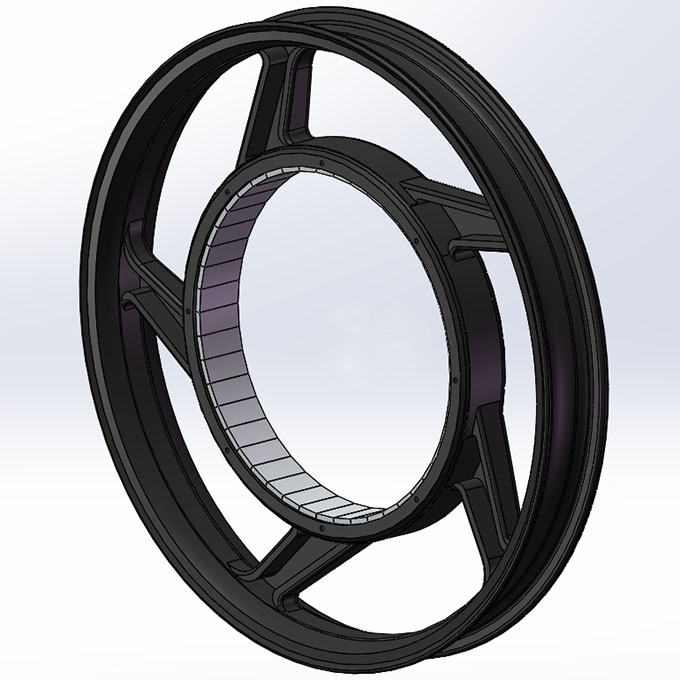 18 inch casted hub with magnet