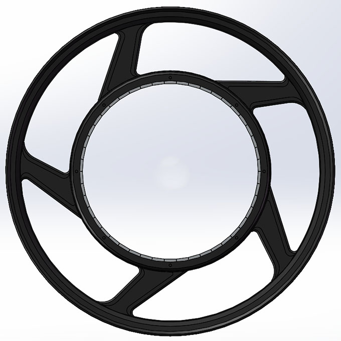 18 inch casted hub with magnet