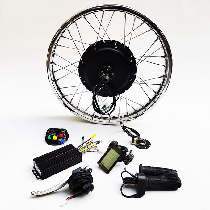1.85 - 19 inch 48V 52V 2000W rear electric motorcycle motor kit
