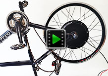 24 inch 48V 1500W rear bike motor kit video