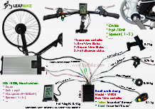 26 inch 48V 52V 500W front hub motor electric bike conversion kit wire diagram 26 inch 48V 52V 500W front hub motor electric bike conversion kit wire diagram