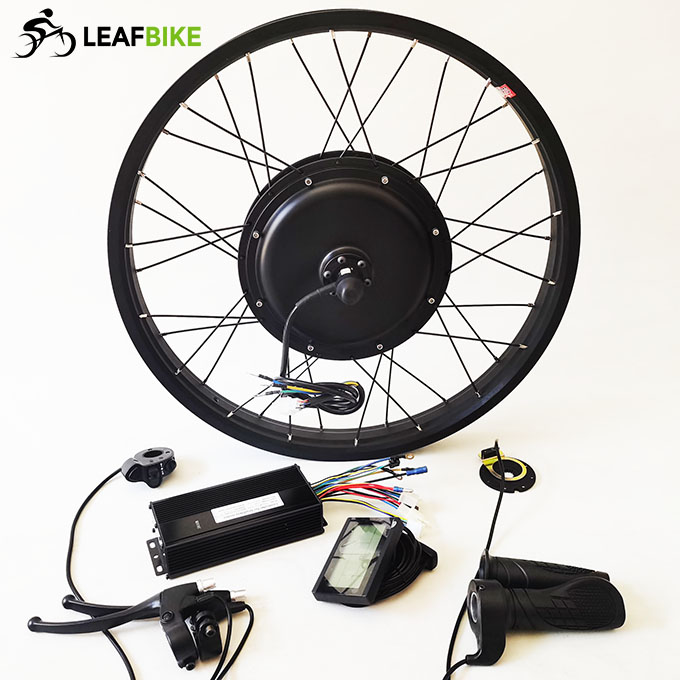 24 inch 57mm wide rim 48V 52V 1500W rear electric bike motor - bike conversion kit