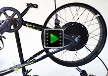 24 inch 190mm cassette 48V 2000W rear hub motor electric bike conversion kit beach snow fat tire video