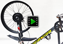 24 inch 48V 52V 500W 750W 1000W freewheel Cassette beach snow fat bike hub motor conversion kit video