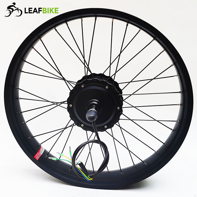 24 inch 48V 52V 500W 750W 1000W front beach snow fat bike hub motor conversion kit