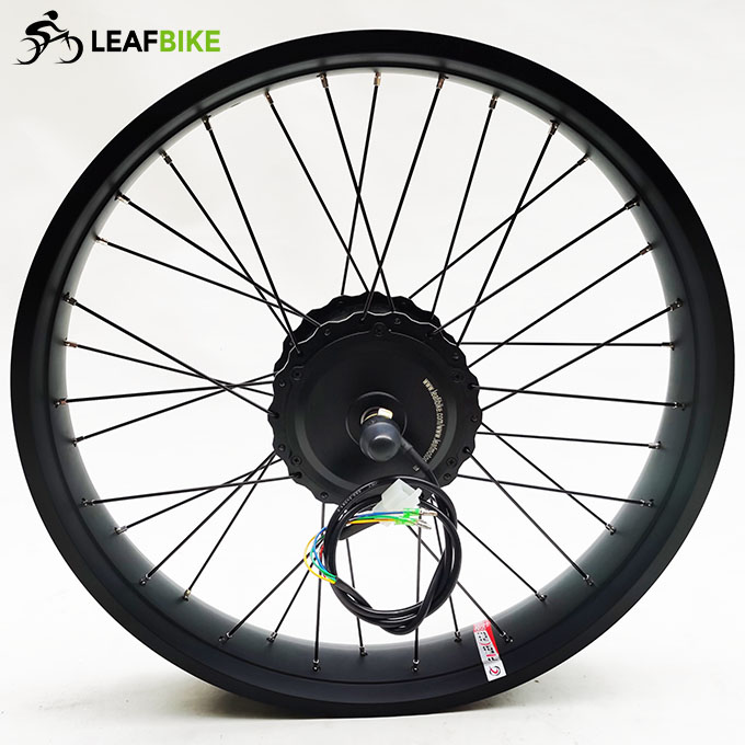 24 inch 48V 52V 500W 750W 1000W front beach snow fat bike hub motor conversion kit