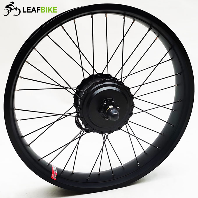 24 inch 48V 52V 500W 750W 1000W front beach snow fat bike hub motor conversion kit