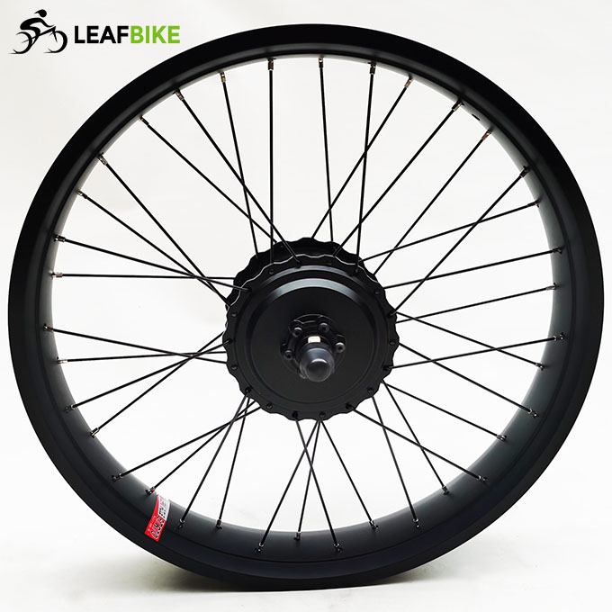 24 inch 48V 52V 500W 750W 1000W front beach snow fat bike hub motor conversion kit