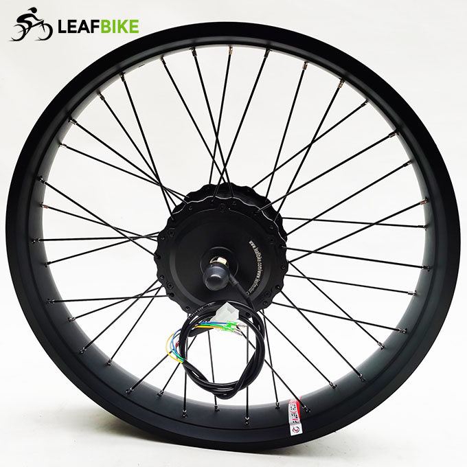 24 inch 48V 52V 500W 750W 1000W front beach snow fat bike hub motor conversion kit