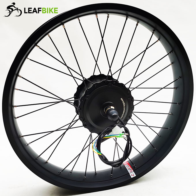 24 inch 48V 52V 500W 750W 1000W front beach snow fat bike hub motor conversion kit
