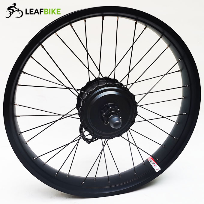 24 inch 48V 52V 500W 750W 1000W front beach snow fat bike hub motor conversion kit