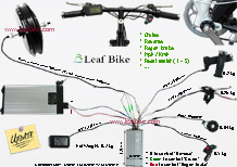 48v 1000w hub motor electric bike conversion kit