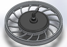 20 inch casted front hub motor - electric bike conversion kit