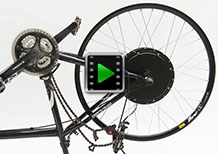 650B 48V 1000W rear hub motor - electric bike conversion kit