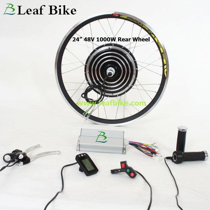 24 inch 48V 52V 1000W electric hub motor kit - rear wheel