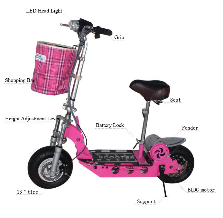 36V 500W Foldable Electric Scooter