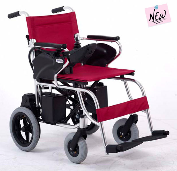 12 inch heavy duty folding power wheelchair