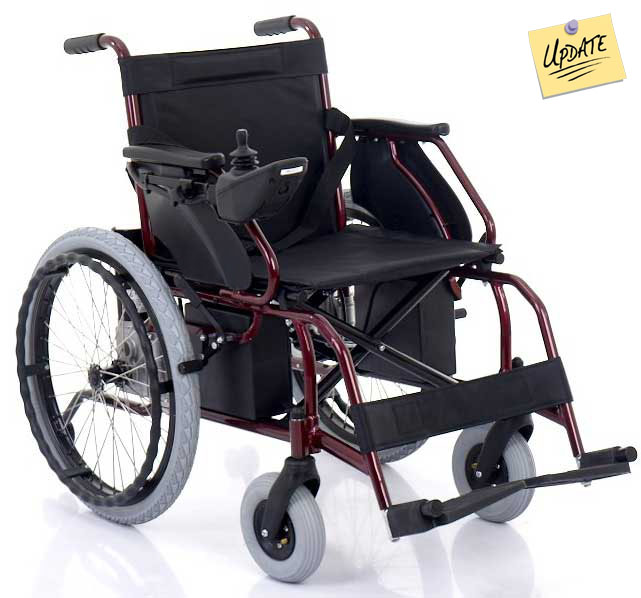 22 inch heavy duty folding power wheelchair