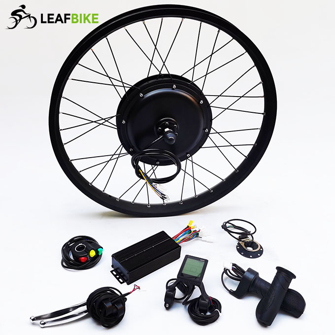 Wide rim 26 inch 48V 52V 1500W rear hub motor - bike conversion kit