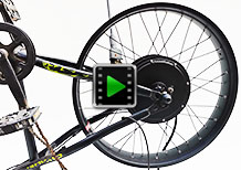 26 inch 48V 52V 2000W rear fat bike motor wheel