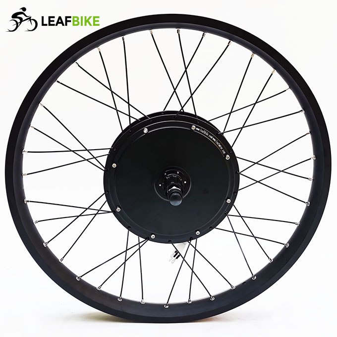 Wide rim 26 inch 48V 52V 1500W rear hub motor wheel