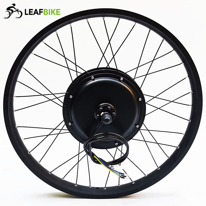 Wide rim 26 inch 48V 52V 1500W rear hub motor wheel