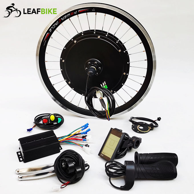 Yescom Electric Bike Conversion Kit 48V 1000W 26 Front Wheel E-Bike  Conversion Kit W/ LCD Pas