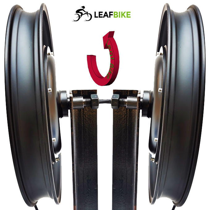 Single Shaft 18 inch 48V 52V 1000W electric hub motor kit